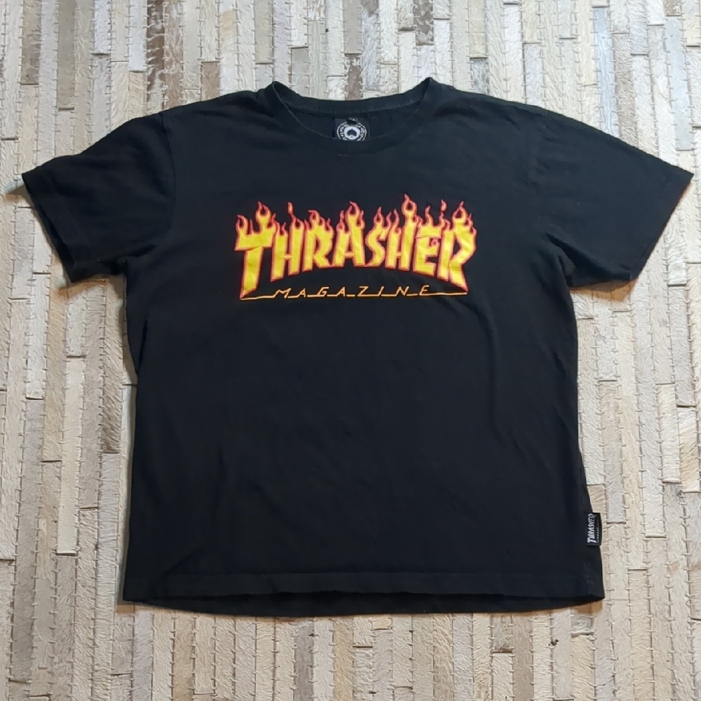 Thrasher Magazine Black Logo T-Shirt